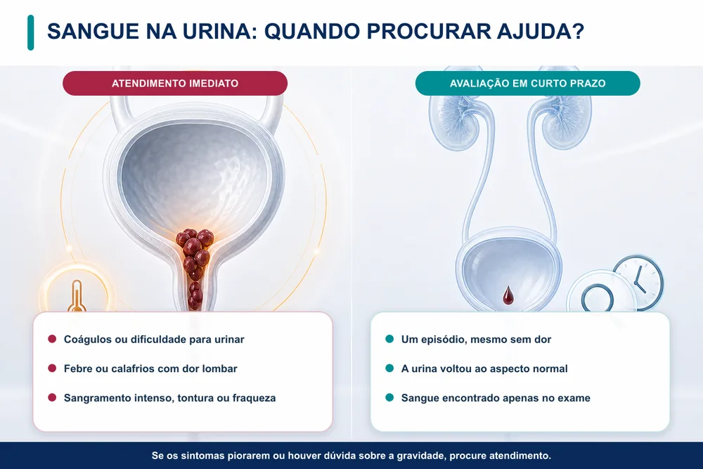 Sangue na urina quando procurar ajuda